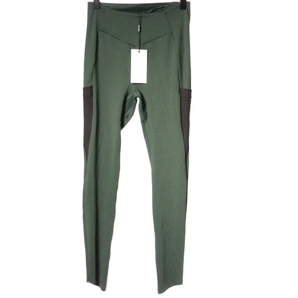 GymShark Venture Leggings Dark Green Pockets Size Medium NWT - Picture 1 of 9